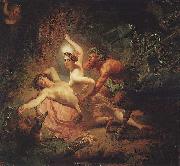 Karl Briullov Endymion and Satyr oil painting reproduction